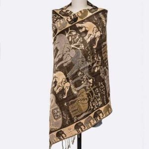 • Elephant Jacquard Scarf •